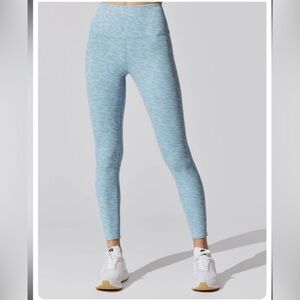 Carbon 38 printed ribbed 7/8 leopard leggings